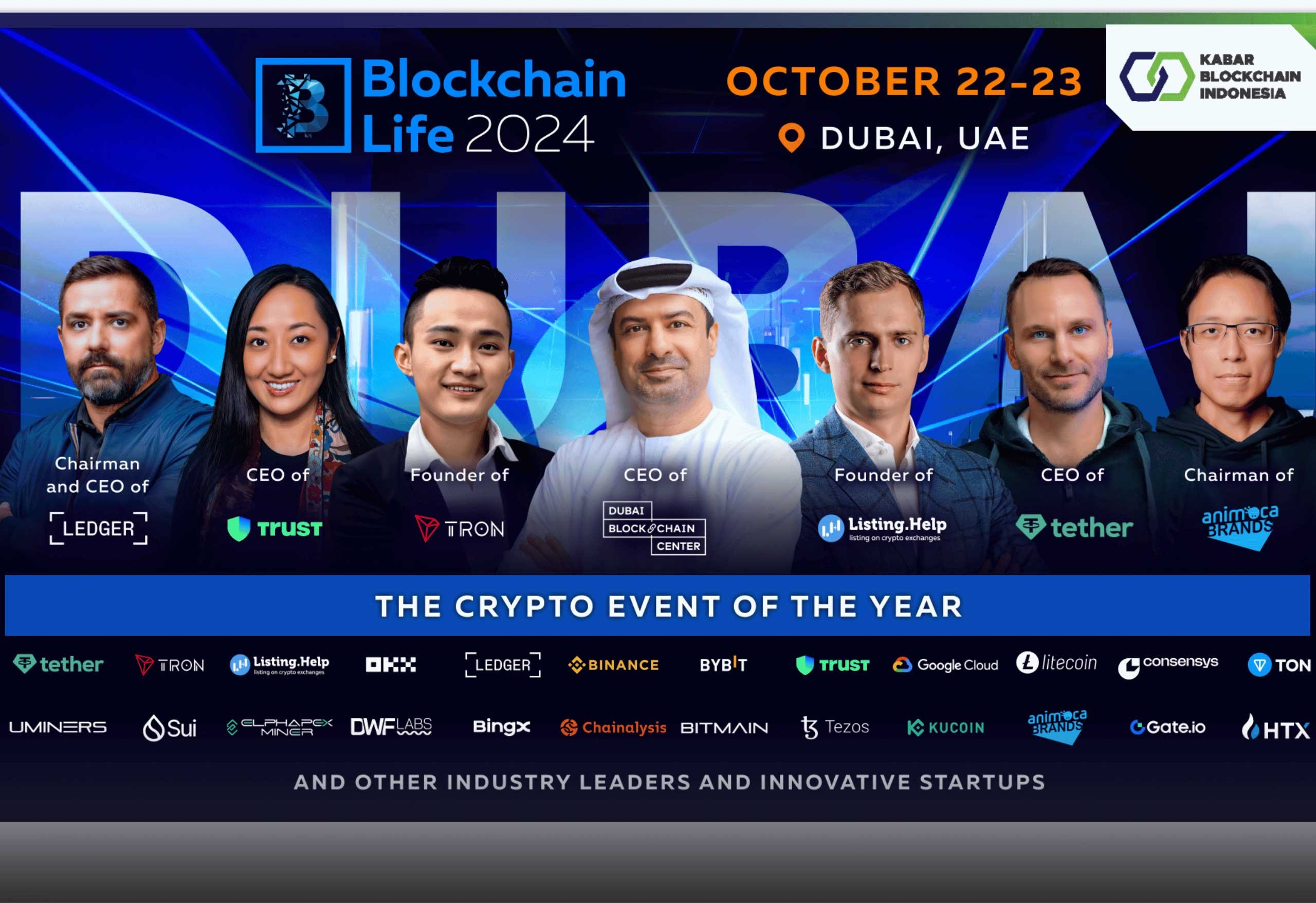 Blockchain Life 2024 in Dubai: Top Companies and Key Industry Figures Gather in the World Crypto Capital 